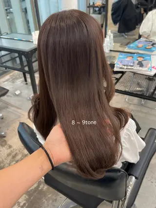 セミロング カラー ヘアアレンジ 天神レイヤーカット No.1💖マユカのヘアスタイル