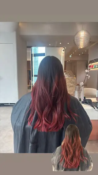 ロング 渋谷／トレンドヘア 蓮のヘアスタイル