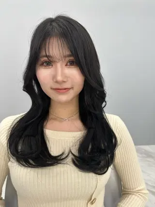 ロング カラー 新宿ブリーチ カラー美容師YUGOのヘアスタイル