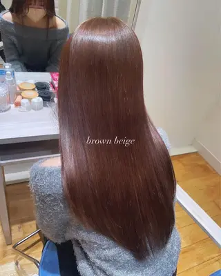 ロング 透明感巻ける縮毛矯正 可愛いStyle杏琉のヘアスタイル