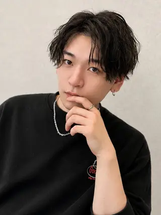 ミディアム カラー パーマ ヘアアレンジ メンズ メンズZina代表 田端 麗治のヘアスタイル