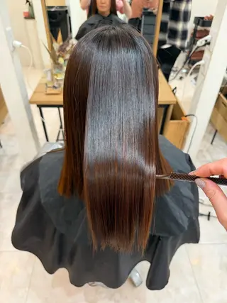 ロング 【透け感カラー】 沖田航祐のヘアスタイル