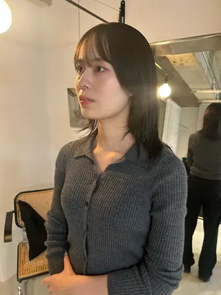 ミディアム kana shimizuのヘアスタイル