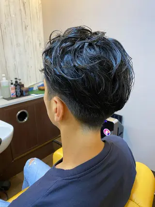 パーマ メンズ 【コテパーマ】イトウ シンゴのヘアスタイル