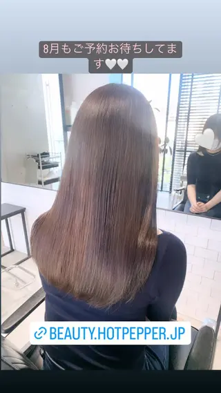 ロング カラー 透明感カラー✂︎ /縮毛矯正/YUKAのヘアスタイル