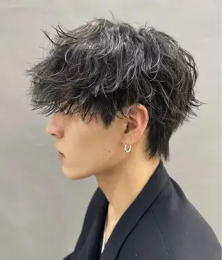 パーマ メンズ 重松 丈博のヘアスタイル