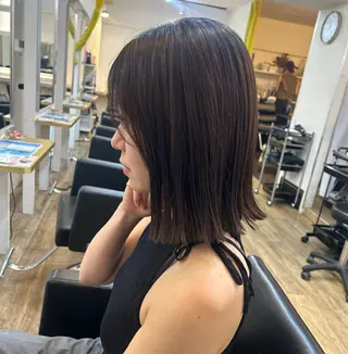 ミディアム ブリーチなしベージュ /ヘアセット/ミユのヘアスタイル