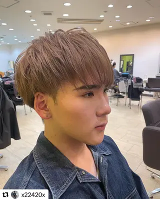 ショート カラー パーマ メンズ 🩷Eny terrace🩷のヘアスタイル