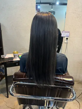 カラー 髪質改善カラー透明感 ダブルカラー幕田のヘアスタイル