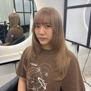 ロング カラー Ren. 🦋デザインカラーのヘアスタイル