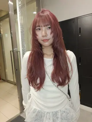 ロング miu🪅縮毛矯正 モデル募集のヘアスタイル