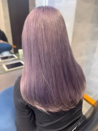 セミロング 髪質改善池袋𓊆 大士𓊇ダブルカラーのヘアスタイル