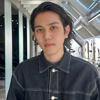 セミロング カラー パーマ メンズ 朝楽メンズパーマ 🥇メンズカット吉田のヘアスタイル