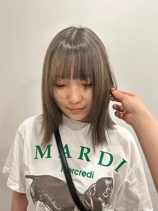 ミディアム hair&eye🎀 /momoKaのヘアスタイル