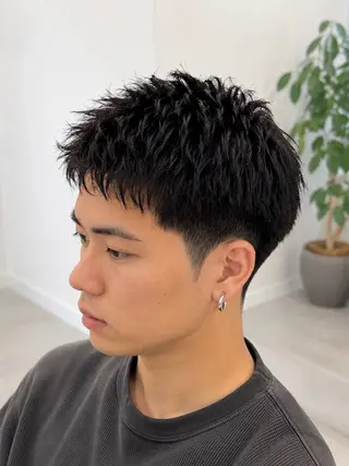 メンズ メンズ特化♪カット +パーマあおきいおりのヘアスタイル