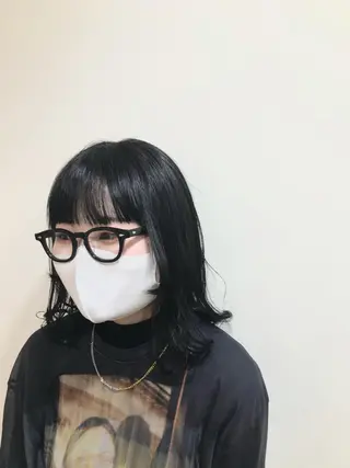 ミディアム カラー レイヤー/パーマ TAKUYAのヘアスタイル