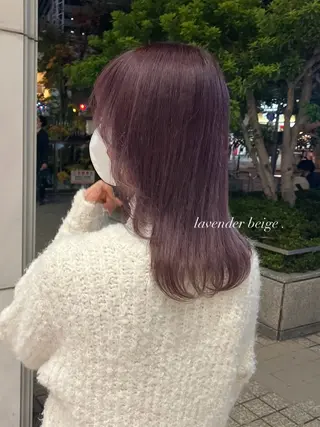 セミロング カラー 透明感×レイヤー 【梅田】KANONのヘアスタイル