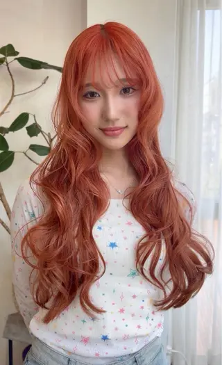 ロング カラー ness 一花のヘアスタイル