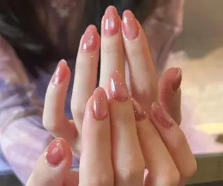 ネイル By moonネイル 🌷ワンホン/韓国風のネイルデザイン
