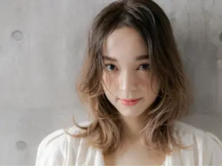 ミディアム カラー 永井 亮のヘアスタイル
