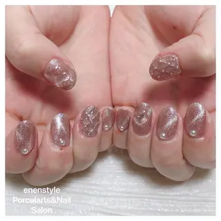 ミディアム ネイル 🐾enen style 🐾のネイルデザイン