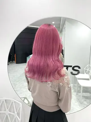 ロング カラー ヘアアレンジ 韓国アイドル🤍ブリ ーチカラー🤍わかなのヘアスタイル