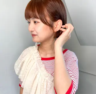 ショート カラー パーマ ヘアアレンジ 🌼似合わせのプロ 心斎橋/rena🌼のマツエク・マツパデザイン
