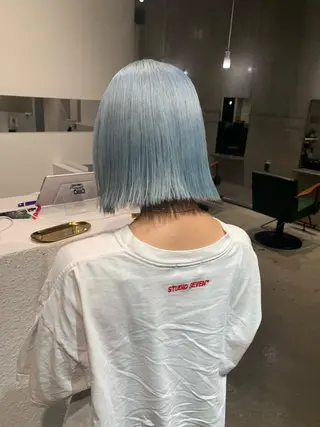 ショート カラー 名古屋ハイトーン/ 🐶ブリーチ専門店のヘアスタイル