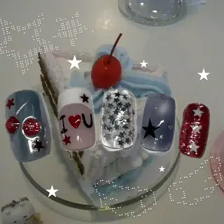 ネイル うの 韓国ﾈｲﾙ໒꒱⋆⭒˚のネイルデザイン