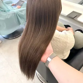 ロング カラー NANO/ ブリーチ×レイヤーのヘアスタイル