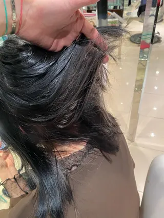 ミディアム カラー 髪質改善・縮毛矯正 白根凌二のヘアスタイル
