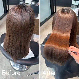 セミロング 新宿/新宿三丁目 縮毛矯正/タカユキのヘアスタイル