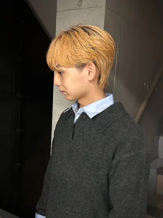 ショート カラー パーマ メンズ 岩城 滉成のヘアスタイル