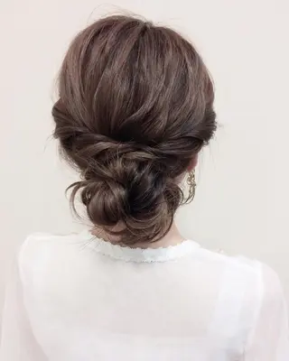 セミロング ロング ヘアアレンジ 沢田 瞳のヘアスタイル