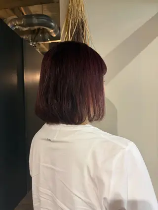 ミディアム カラー 🌼花屋併設🌼 木下奈々望のヘアスタイル