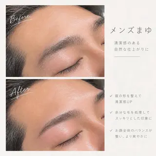 アイブロウ メンズ memoto 近鉄八尾🩵ྀི🫧のマツエク・マツパデザイン