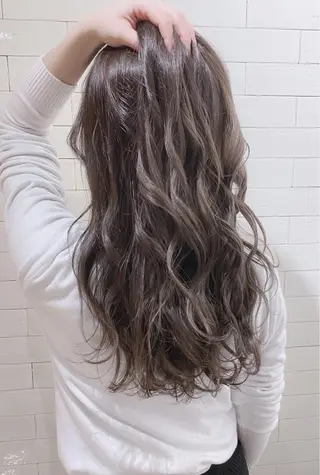 ロング カラー パーマ ヘアアレンジ バレイヤージュ 藤沢 髪質改善 竹内ケンゴのヘアスタイル