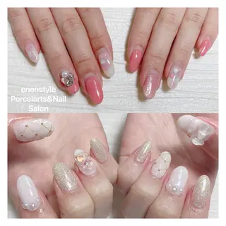 ミディアム ネイル 🐾enen style 🐾のネイルデザイン