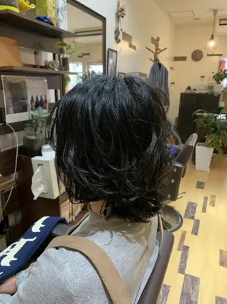 ミディアム カラー サトウ シューイチのヘアスタイル
