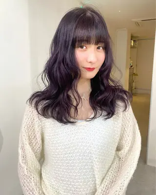 カラー mizuki/ピンク ベージュ.レイヤーのヘアスタイル