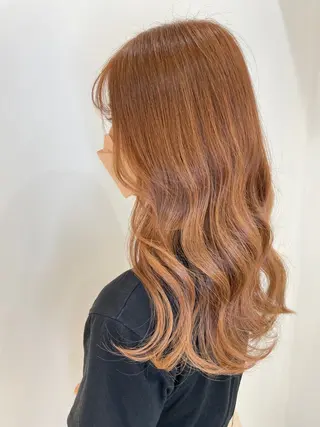 セミロング カラー ヘアアレンジ 具志堅 良のヘアスタイル