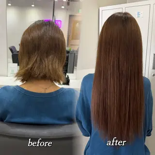 ロング カラー 🦋REISA🦋 エクステ×ハイトーンのヘアスタイル
