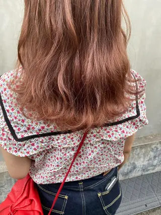 セミロング カラー パーマ ヘアアレンジ メンズ キッズ ネイル マツエク・マツパ インナーカラー/ KANAのヘアスタイル
