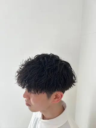 ショート パーマ ヘアアレンジ メンズ メンズカット/パーマ チバト　クウトのヘアスタイル