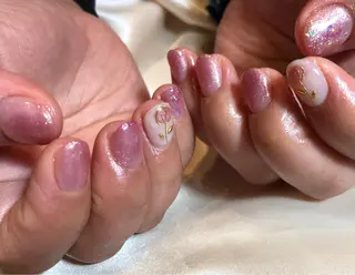 ネイル パラあり！フィルイン 美フォルムのネイルデザイン