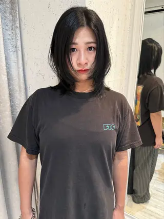 ミディアム カラー mai / linoah˚✧のヘアスタイル