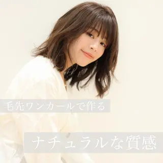 ミディアム カラー パーマ ヘアアレンジ 髪質改善/韓国風 レイヤー/田村祐樹のヘアスタイル