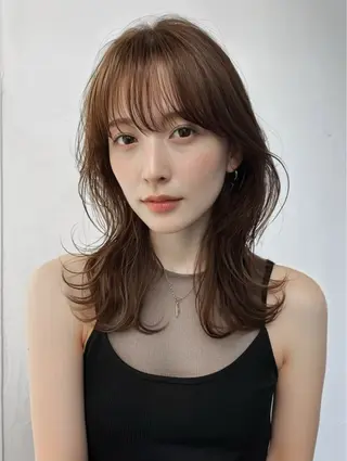 ミディアム カラー 🤎🧸 りなのヘアスタイル