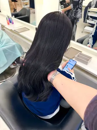 ロング カラー NANO/ ブリーチ×レイヤーのヘアスタイル