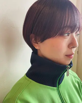 ショート オヤマ タケアキのヘアスタイル